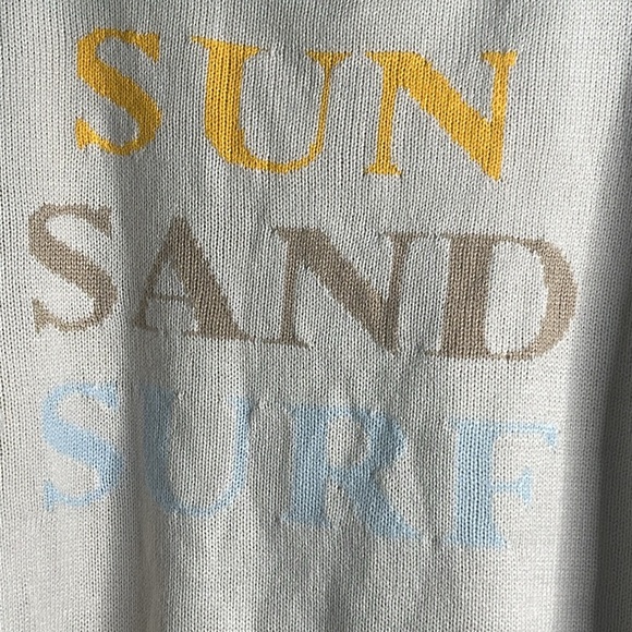 Salt water luxe take me to paradise vanilla beige sweater size xx new - Picture 5 of 7